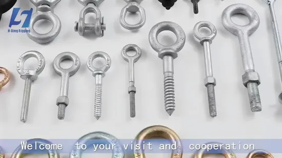G-277 China Manufacturer Rigging Hardware Hot DIP Galvanized Forged Carbon Steel SS304/316 Shoulder Type Lifting Shoulder Nut Eye Bolts